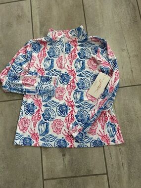 NWT Ladies GOTTEX Seashells Golf/Tennis/Leisure Shirt-Size Large